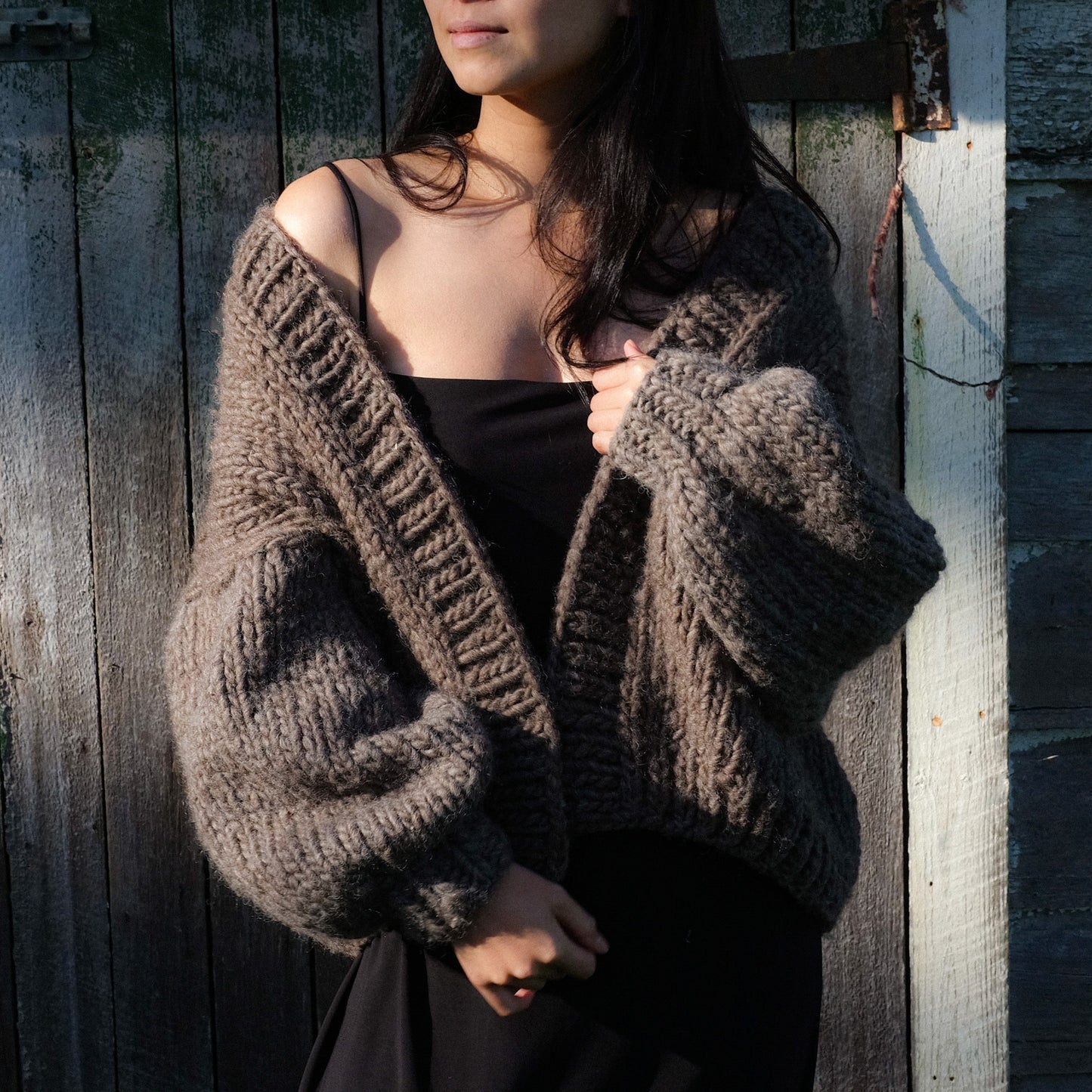 The Cosy Cardigan Sample - Espresso