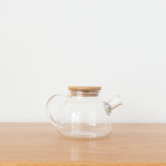 The Glass Teapot w/ Oak Lid